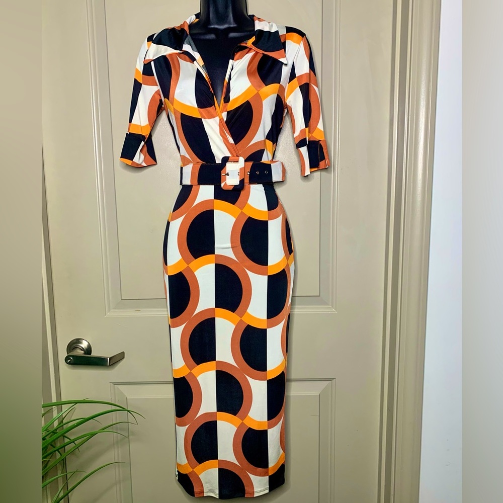 NEW‼️ ‘Groovy Gal’ 70’s Midi Dress - Picture 3 of 7